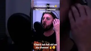 #badomens #vocals Bad Omens - Dethroned (vocal cover)