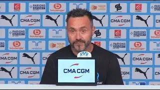 REPLAY - OM-Paris FC : Roberto de Zerbi en int&eacute;gralit&eacute; et explications sur l'affaire Rabiot