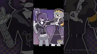 Uzi & N doing the Doodle Dance Trend 🕺🏻💃🏻🪩 #murderdrones #md #alightmotion #animation #meme #trend