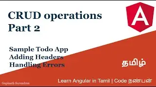 31) CRUD operation | Part 2 | HttpClientModule | Code Nanban