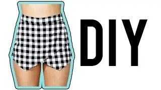DIY Asymmetrical Skirt/Skort! | Make Thrift Buy #15