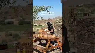 Breakfast in the mountain! 🤎 - 📍 Damani Lodges, Hatta #shortsvideo #shortsviral