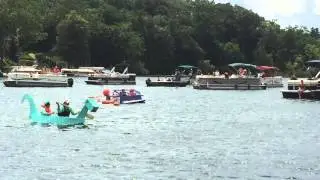 White Lake Cardboard Boat races 2015 Heat 3 pt 3 - Call Russ at  248-310-6239- Michigan