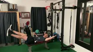 DB Single Arm Fly with Reverse Crunch