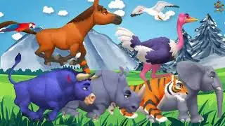 ABC Animal Sounds Song for Kids | Learn Animal Names & Sounds