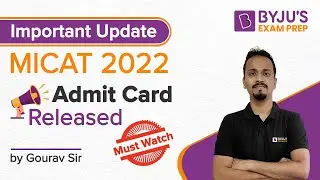 MICAT 2022 Admit Card Released | MICAT-1 | Gourav Gupta | @BYJUSExamPrepCATMBA