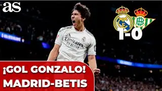 &iexcl;GONZALO anota su PRIMER GOL en LALIGA con el REAL MADRID! REAL MADRID 1 - REAL BETIS 0 | Carrusel