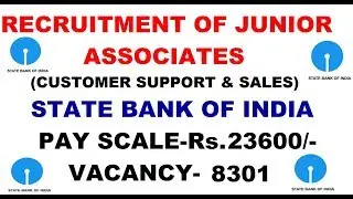 SBI CLERK RECRUITMENT 2018-19