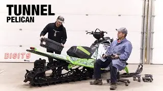 Aluminum tunnel rail mounts. Installing a pelican case on your snowmobile.