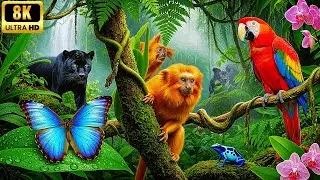 Animals of the Amazon 8K ASMR – Rare Creatures Hidden in the Jungle | Real Rainforest Sounds