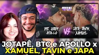 (SAIU FAISCA🔥) JOTAP&Ecirc;, BTC e APOLLO x XAMUEL, TAVIN e JAPA | 1&ordf; FASE | BATALHA DO S 2 ANOS | REACT