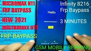 How to Micromax N11 Frp BAYPASS, micromax lnfinity (8216) Frp, Micromaxx N11 password Remove frp
