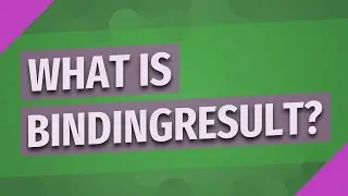 What is BindingResult?