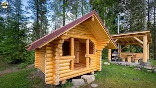 The Art of Survival: Building a Unique Hillside Shelter by Hand!