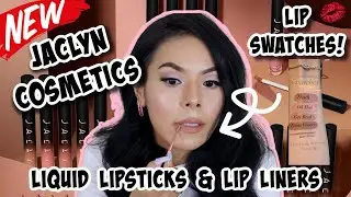 NEW 💋JACLYN COSMETICS LIQUID LIPSTICKS LIP SWATCHES + REVIEW || WORTH THE BUY OR NAW?!