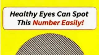 Healthy eyes can spot this number easily