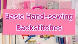 Hand-sew basic stitches,  Learn simple hand sewing techniques with fashion design kit for kids