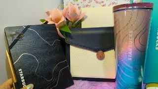Unboxing Starbucks 2025 Planner and ColdCup #asmr #novoice #starbucks