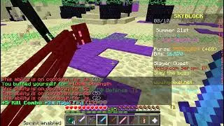 Enderman Slayer 1 tap without Warden helmet, Ragnarok Axe (Hypixel Skyblock)