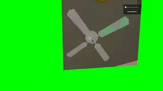 Noisy ceiling fan green screen