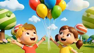 Counting Balloons 🎈 | Learn Numbers 1&ndash;10 | Fun Song for Kids