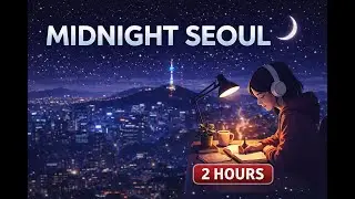 Midnight Seoul | Study & Focus Music | Calm Night City Ambience (2 Hours)