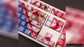 108 Keys/set Blue Archive Saiba Momoi Midori Keycap PBT Backlit Keycaps Anime Gaming Key Caps For AN