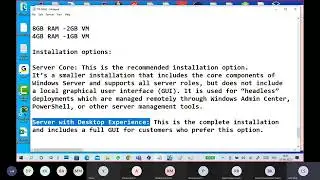 (B16) Windows Server part1 Intro , Minimum Requirements, Editions, Modes