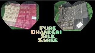 chandhari single pure desginery  sarees