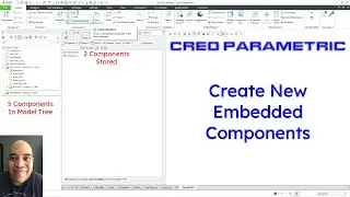 Creo Parametric - How to Create New Embedded Components | Assemblies & Inseparable Assemblies