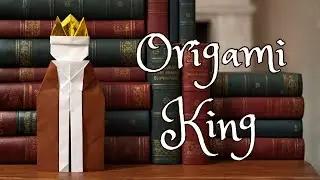Paper Doll Origami - How to Make Paper King 👑 #OrigamiKing #OrigamiArt #PaperFolding