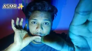 ASMR mouth sounds spit painting | asmr hand sounds and movements