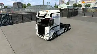 Стрим 223 Euro Truck Simulator 2 Multplayer DAF  #blackwhitegrey