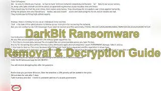 DarkBit Ransomware [Removal & Decryption]