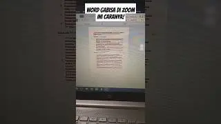 Microsoft word zoom in/out nya ke lock? ini cara simplenya