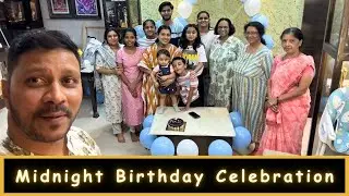 Midnight Birthday Celebration | Vyom's First Birthday | Part 3 | Marathi Vlog 828 |