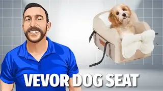 VEVOR Console Dog Car Seat, Center Console Dog Booster Seat for Small Dogs