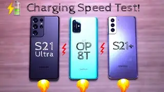 How Galaxy S21 Ultra Downgraded Fast Charging- VS. OnePlus 8T (WARP)