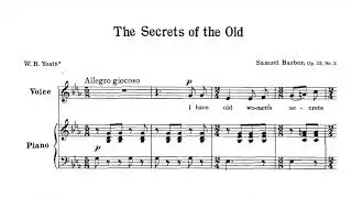 Samuel Barber - Four Songs, Op. 13 - No. 2 