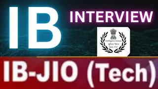 IB JIO tech Interview | IB Junior intelligence officer technical interview questions | PD Classes 