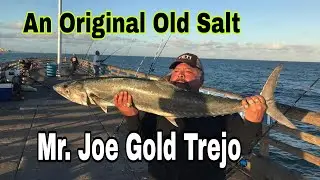 Old School Shark Fisher Mr. Joe Gold Shark Fishermen returns to Bob Pier Padre Island Team Hard Life