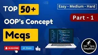 Top 50 + OOP's Concept MCQs - Java &  Cpp || @dsatechsimplified