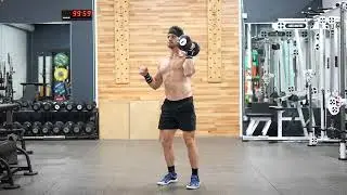 Alternating Single Arm Dumbbell Hang Power Clean