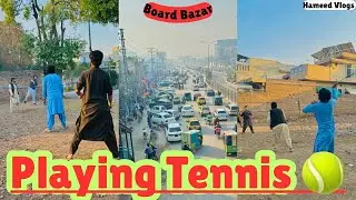 Aaj Tennis Match Dosto Ke Sath 🎾😎| Aaj Bohot Enjoy Kiya 😍 Full Masti Day & Board Bazar gye