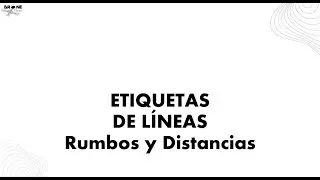 QGIS: Etiquetado de Rumbos y Distancias