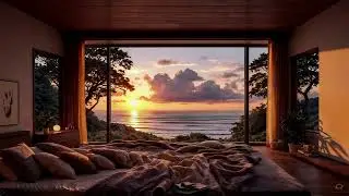 Peaceful Ocean Sunset Ambience | Calm Ambient Music for Relaxation, Focus & Inner Balance