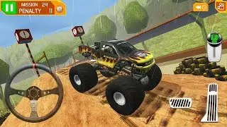 Giant Monster Truck Driving - 4x4 Off Road Stunt Track Mission - Android Gameplay