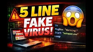 how to create a simple fake virus