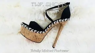 Luichiny Sexy Cork Wrap High Heel Stiletto Sandals