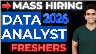 Bulk Hiring for Data Analyst Freshers Jan 2026 🚀 | Remote Data Analyst Jobs | Apply Now